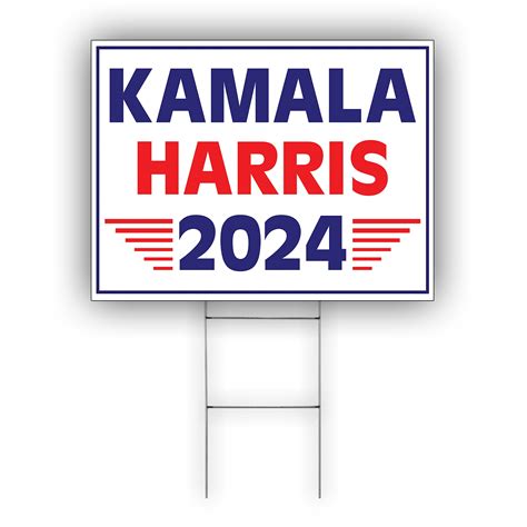 Kamala Harris Vote For President Coroplast Yard Sign With H