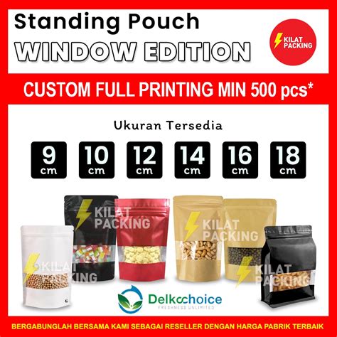 Jual Plastik Klip Standing Pouch Kemasan Makanan Kantong Kemasan Varian