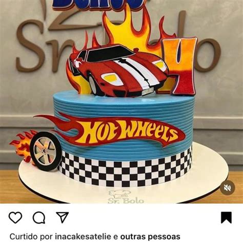 Topper De Bolo Do Hot Wheels Elo Produtos Especiais
