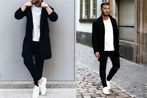 How To Wear White Shoes With Black Jeans Man Of Many