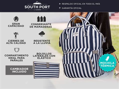 Bolso Mochila Maternal South Port S T Rmica Durtom