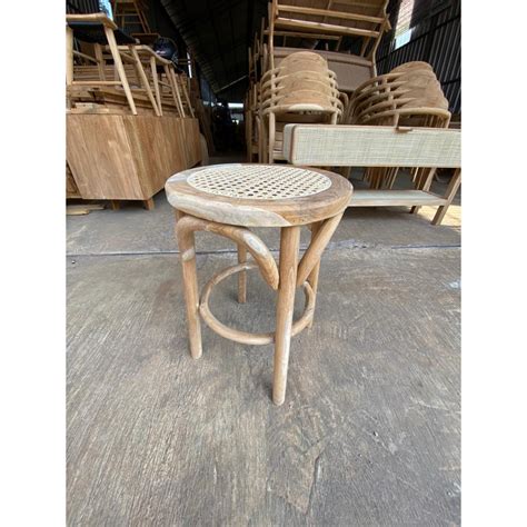 Jual Stool Rotan Kayu Minimalis Shopee Indonesia