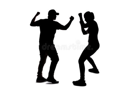 301 Silhouette Two People Fighting Photos - Free & Royalty-Free Stock ...