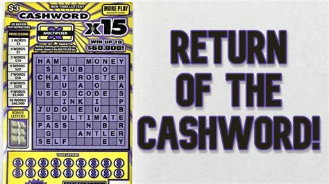 The Cashword Returns Playing More Of The Cashword X Scratch Off