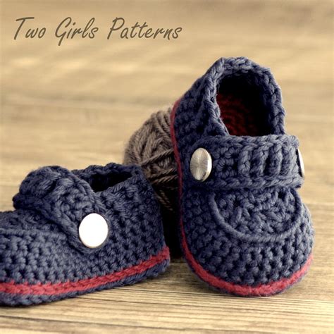 CROCHET PATTERN 203 Baby Boy Booties the Sailor Instant - Etsy