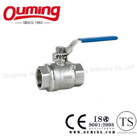 2PC Stainless Steel Lockable Ball Valve with Thread End - China Valve ...