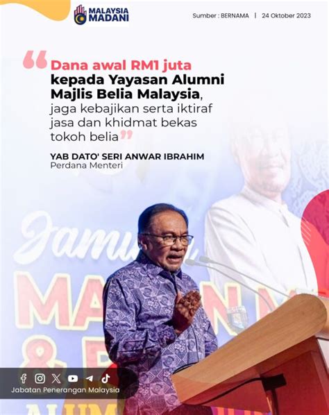 Dana Awal Rm Juta Kepada Yayasan Alumni Majlis Belia Malaysia Jaga