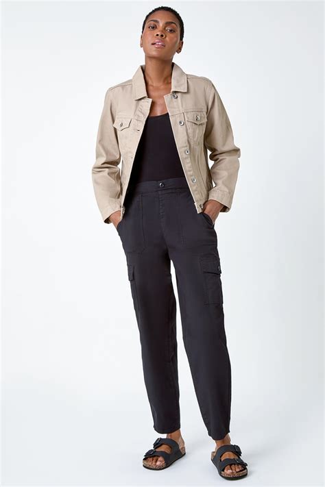 Natural Classic Cotton Denim Jacket Roman Uk