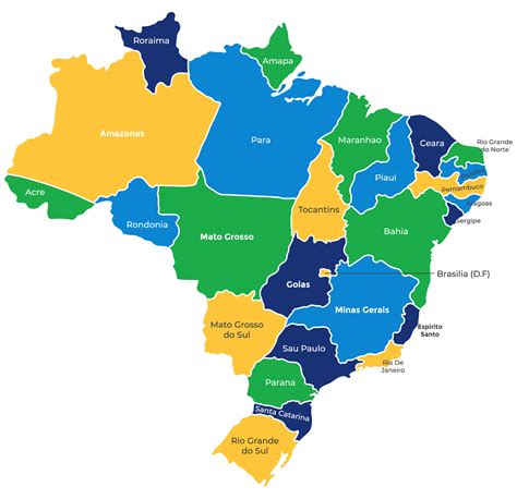 Mapa De Brasil Para Imprimir → Descargar 【gratis】