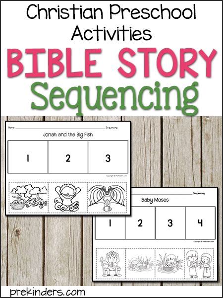 Bible Story Sequencing Cards Prekinders Preschool Activities