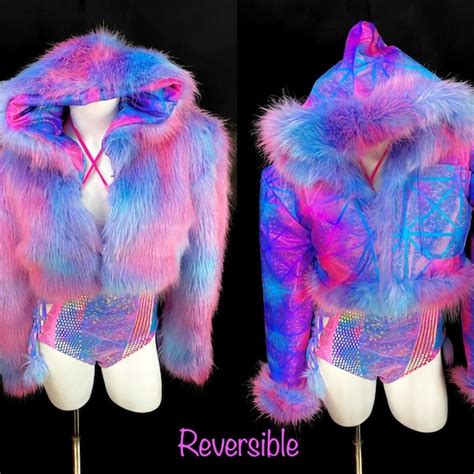 Led Fur Jacket Etsy