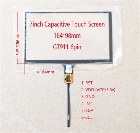 7 Inch Car Radio I2c Interface Capacitive Touch Screen Sensors