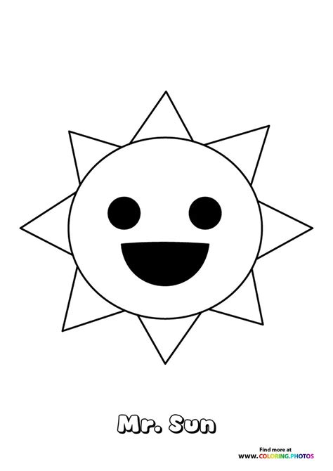 Cartoon Sun Coloring Pages Free Printable Sun Coloring Pages For Kids