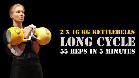 Aleksandra Vasilieva 2 X 16 Kg Kettlebells Long Cycle 55 Reps In 5