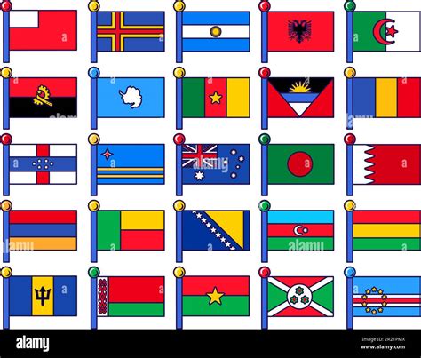 National Flags Of Countries With Their Names