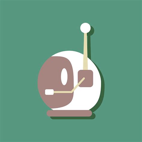 Flat Icon Design Space Helmet With Antenna In Vector Ai Eps Uidownload