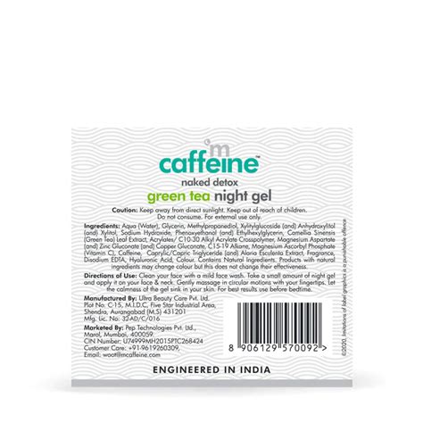 Buy Mcaffeine Green Tea Vitamin C Healthy Glow Pm Routine Cleanses