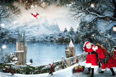 Christmas at Hogwarts · Creative Fabrica