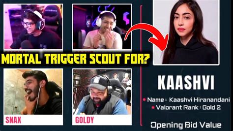 Scout Not Bid For Kaashvi Goldy Bhai Mortal Scout On Compi Youtube