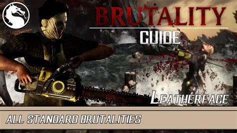 Mortal Kombat Xl All Leatherface Brutalities Youtube