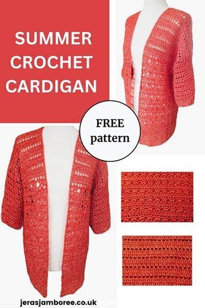 Summer Cardigan Crochet Pattern Jera S Jamboree In Crochet