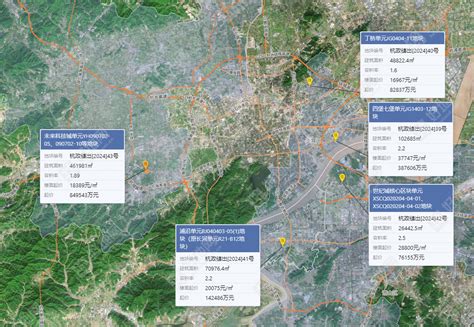 杭州挂牌5宗涉宅地，分布四七堡、丁桥、浦沿、钱江世纪城和未来科技城好地网