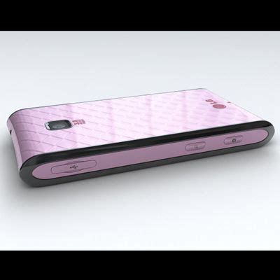 LG Optimus GT540 Pink 3D Model 5 Max 3ds Fbx Obj Free3D