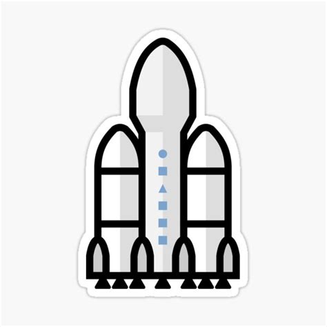 Space X Falcon Heavy Stickers Redbubble