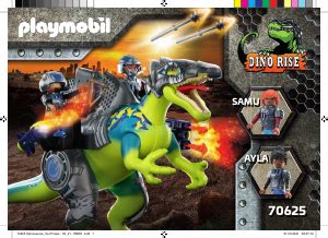 Mode Demploi Playmobil Set Dino Rise Spinosaure Et Combattants