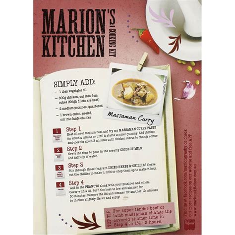 Marions Kitchen Thai Massaman Curry Cooking Kit 375g Woolworths