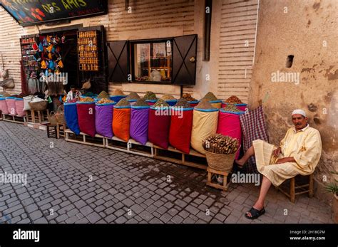 Morocco Marrakech Souk Sale Bags Hi Res Stock Photography And Images