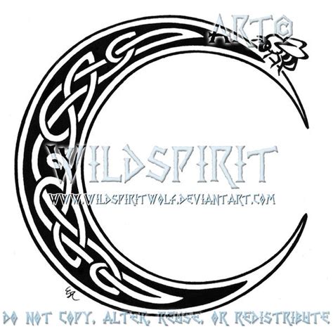 Celtic Moon And Bee Tattoo by WildSpiritWolf on DeviantArt