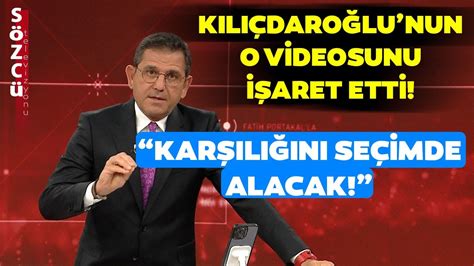 Fatih Portakal Kemal K L Daro Lu Nun K Rtler Videosunu Aret Etti