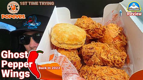 Popeyes® Ghost Pepper Wings Review 👻🌶️🐔 Back In 2023 Theendorsement Youtube