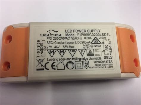 Eaglerise Eip009c0200lsd1l Led Driver Dimmable 9w 200 Ma 27 V 46 V