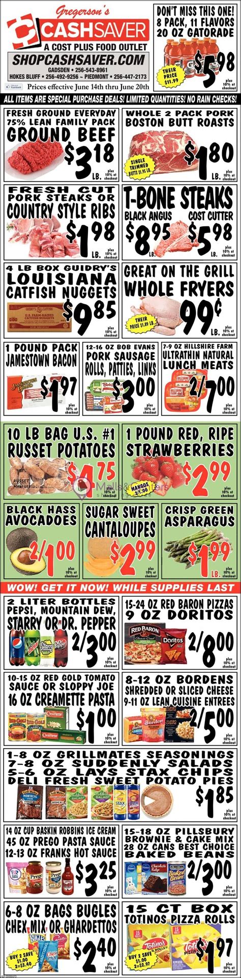 Cash Saver Cost Plus Food Outlet Weekly Ad Valid From To