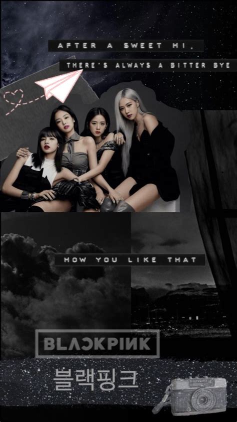 Black And White Aesthetic For Blackpink Members Blackpink Wallpaper