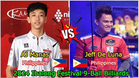 Aj Manas Vs Jeff De Luna Ibalong Festival Ball Billiards