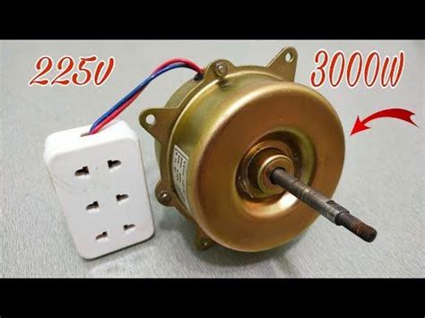 How To Turn Ac Motor Into W V Most Powerful Generator Youtube