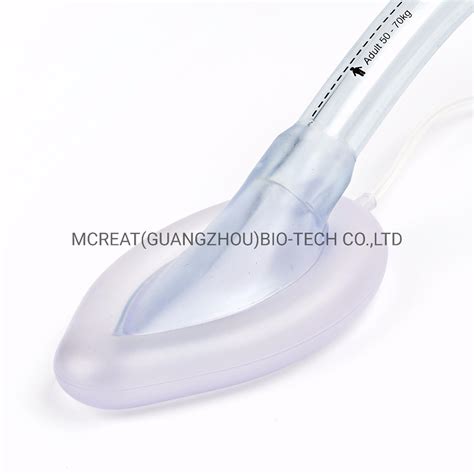 Medical Disposable Pvc Laryngeal Mask Airway With Epiglottis Elevating