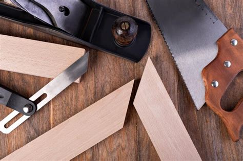 Herramientas Para Trabajar La Madera Foto Premium