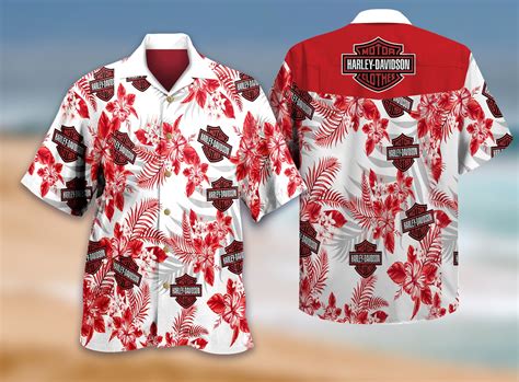 Love Motorcycle Harley Davidson Hawaiian T Shirt Cool Gift Etsy