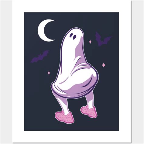 Spooky Booty Twerking Halloween Bedsheet Ghost Ghost Posters And