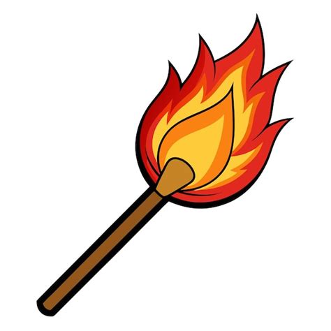 Burning Match Clipart Vector Art And Illustration Premium Ai