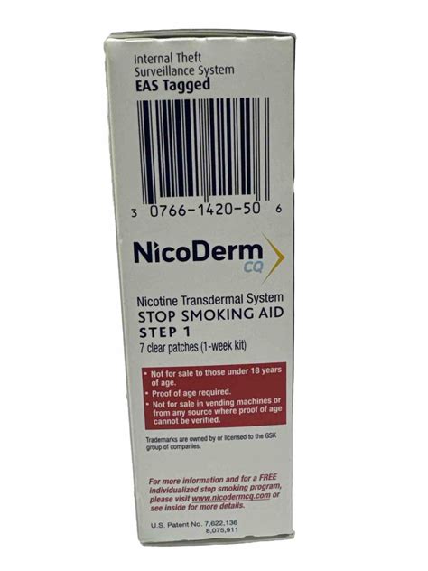 Nicoderm Cq Step Clear Nicotine Patches Week Kit See