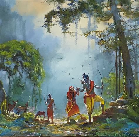 Hindu Cosmos वनवास Shri Ram Vanvas In Ramayana Artist