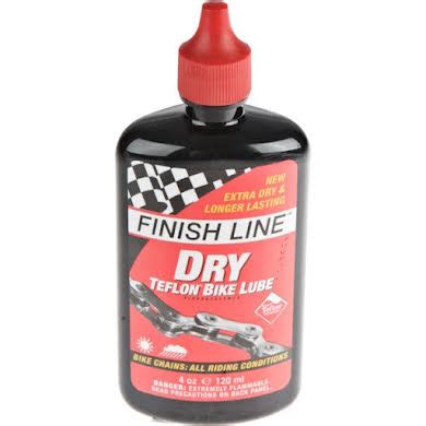 Finish Line Teflon Plus Dry Chain Lube 4oz Drip Bottle Tree Fort Bikes