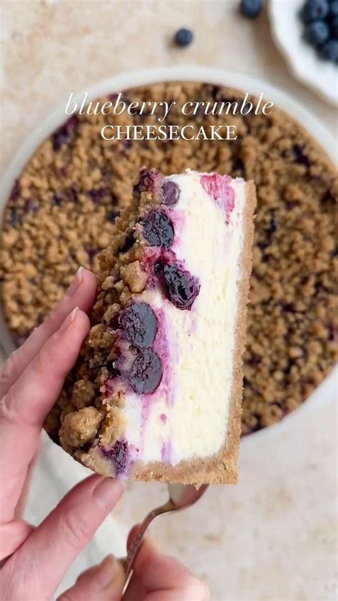 Blueberry Crumble Cheesecake Julie Marie Eats Video Recipe Video