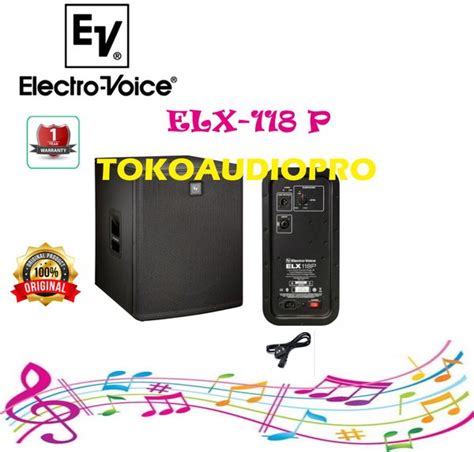 Jual Sub Electro Voice Elx P Inch Powered Subwoofer Aktif Elx P