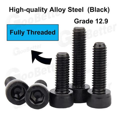 M Allen Hex Socket Cap Head Screw Bolt Grade Black Alloy